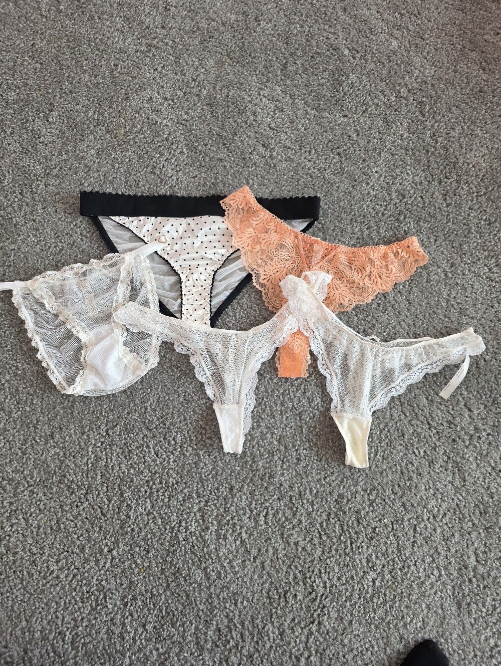 Free People Intimately Lace Panty Bundle Of 5 NEW Size Medium